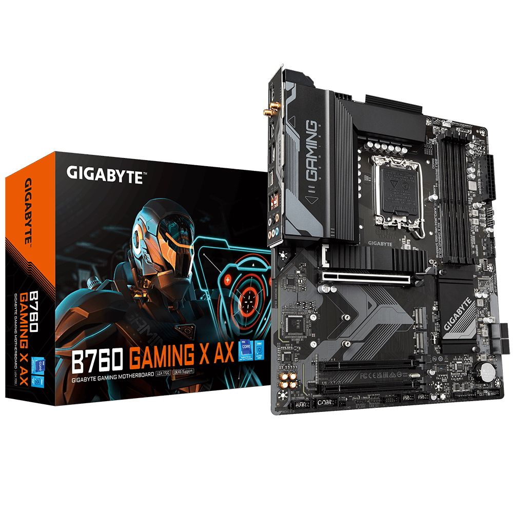 МатеринскаяплатаGigabyteB760GAMINGXAX,Socket1700,IntelB760,ATX,RTL