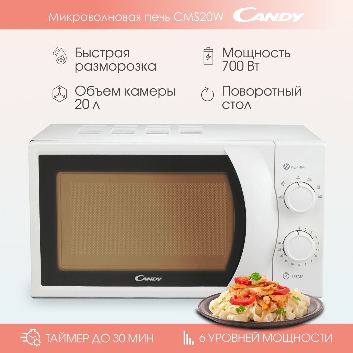 Cms 20 w. Микроволновая печь Candy cds20w.