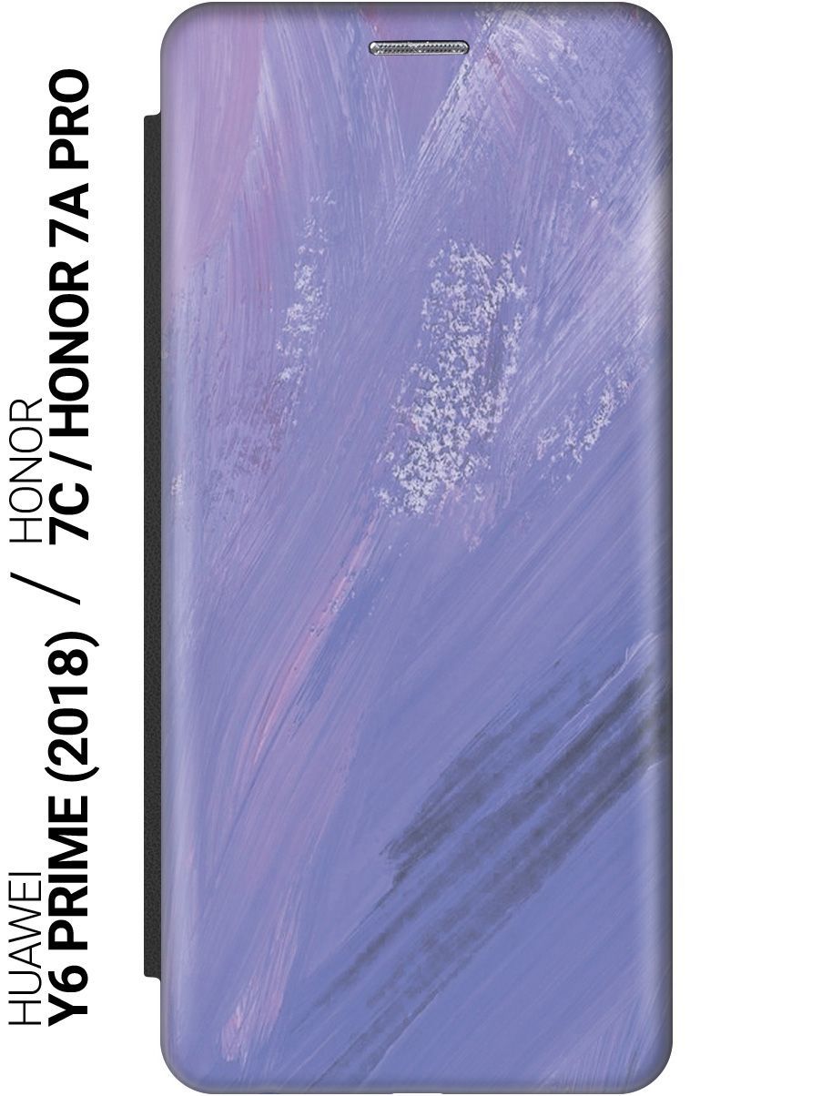 Чехол-книжка на Honor 7C / 7A Pro / Huawei Y6 Prime (2018) / Хуавей У6  Прайм 2018 / Хонор 7А Про / 7С c принтом 