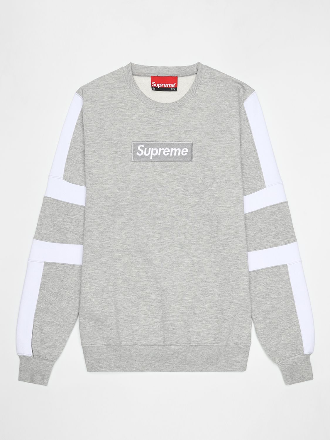 Supreme Tonal Stripe Logo Crewneck