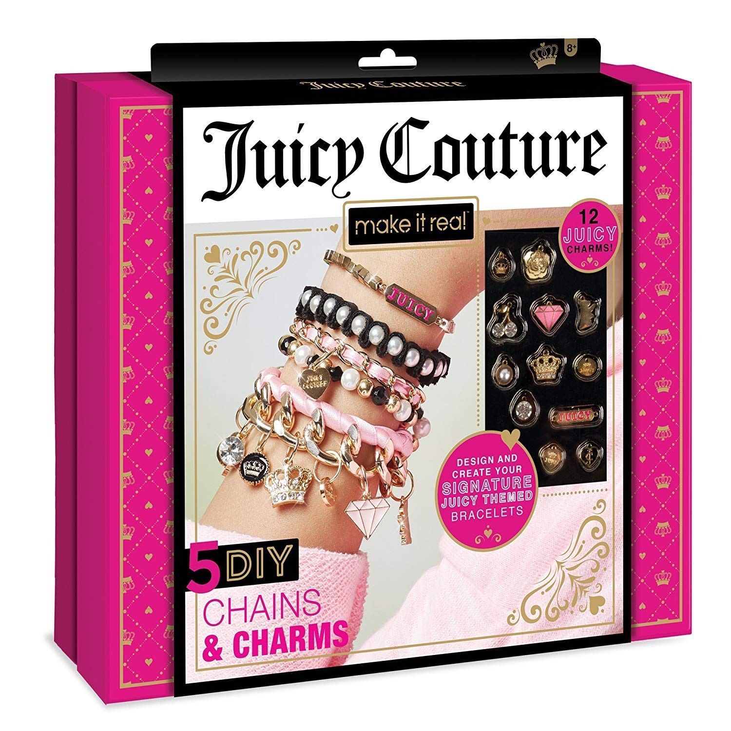 Набор для браслетов. Набор бижутерии Джуси Кутюр. Набор браслетов juicy Couture. Набор браслетов от Джуси Кутюр. Набор с браслетами make it real.