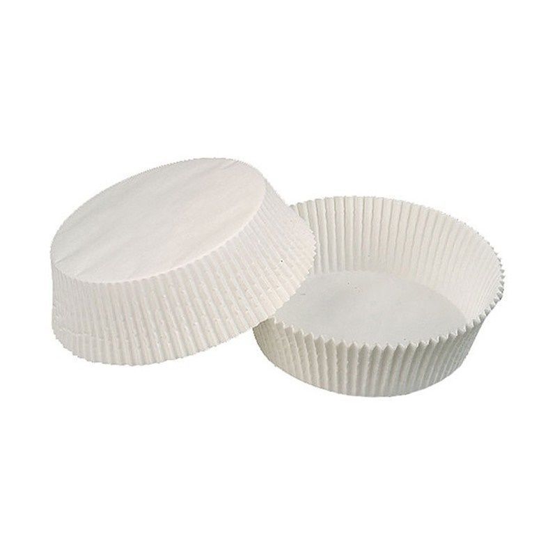 Капсула бумажная белая. 101. Тарталетка пергамент тр d50*h35мм (1000шт) круглая белая. Тарталетка 30*24мм бум. 0см, h3,5см, белая.