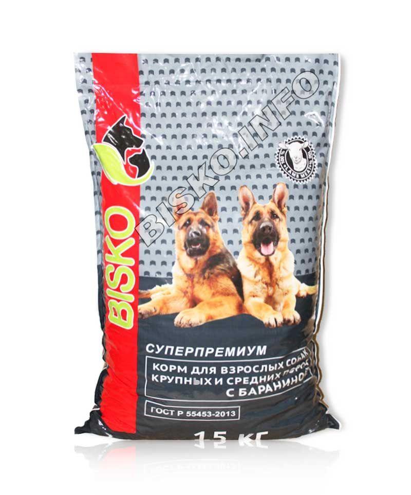 Премиум корма для собак российского производства. Корм Биско супер премиум для собак крупных пород. Bisko Premium корм для собак 15кг. Bisko Биско премиум для крупных собак 15кг. Корм Bisco для собак с бараниной.