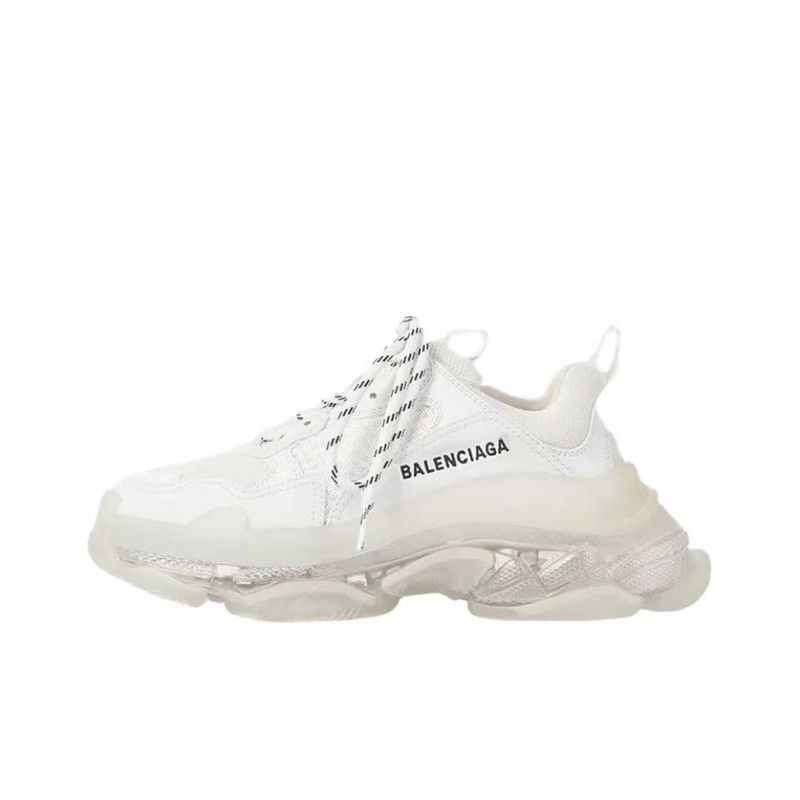 Баленсиага подошва. Balenciaga Triple s Clear sole White белый. Тройная подошва Баленсиага. Баленсиага кроссовки белые массивные. Кроссовки Balenciaga Triple s женские Clear sole White артикул 6652.