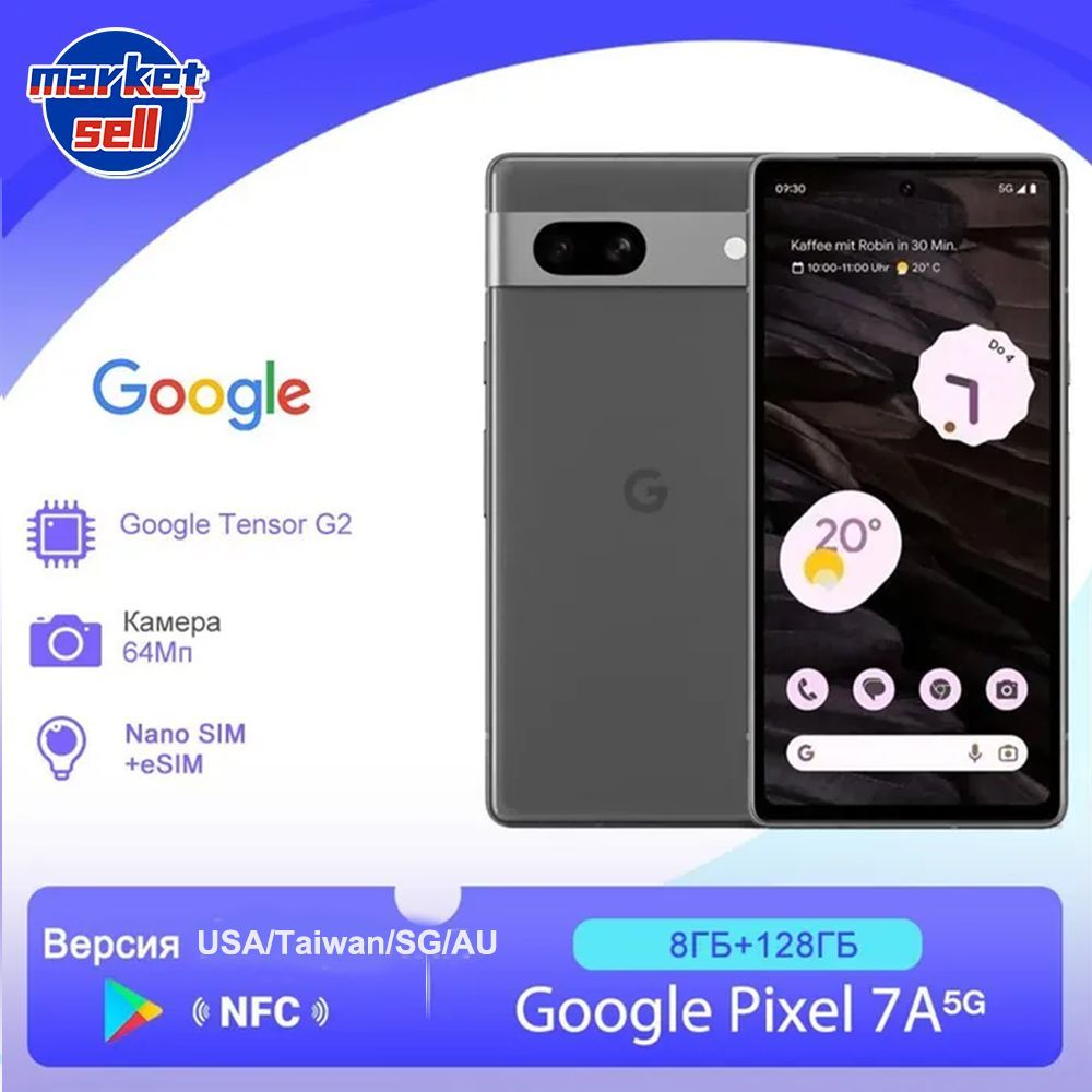 Смартфон Google Pixel 7a 5G глобальная версия (поддержка русского  языка+Google Play) - купить по выгодной цене в интернет-магазине OZON  (1019603425)