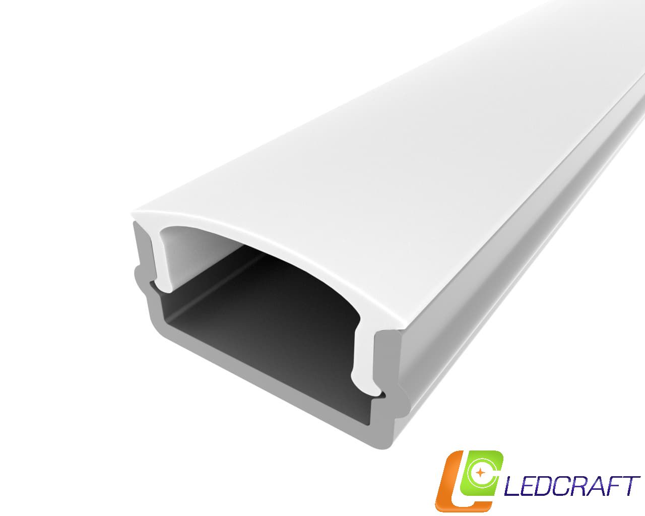 LedcraftКомплекталюминиевогопрофилясэкраномизаглушкамиLC-LP0616M16-1