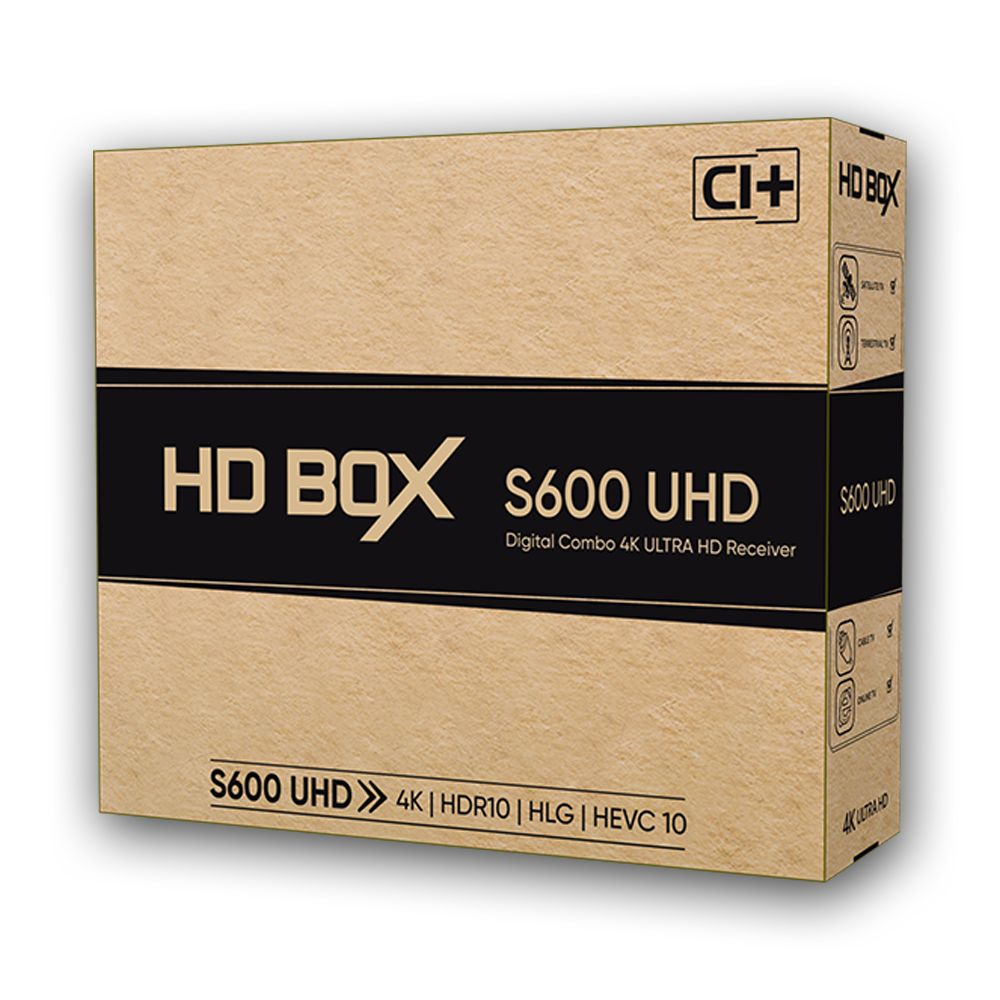 ТВ-тюнерHDBOXS600UHD,черный