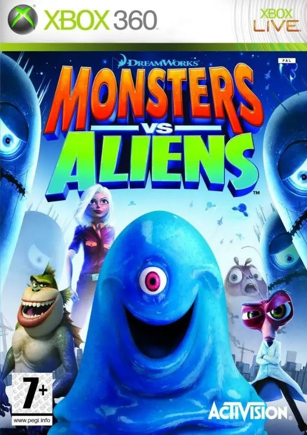 Игра Monsters vs. Aliens (XBox 360, Английская версия)