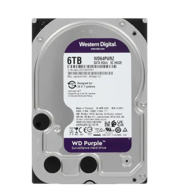 WesternDigital6ТБВнутреннийжесткийдиск(WD64PURZ)