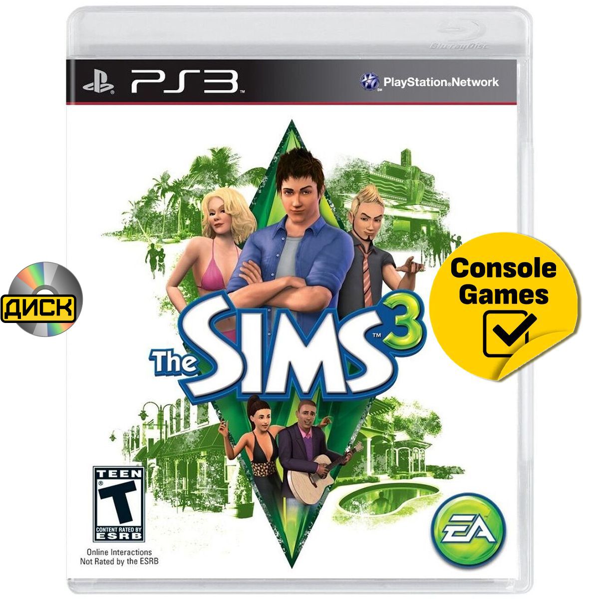 PS3 Sims 3 (русская версия). Товар уцененный