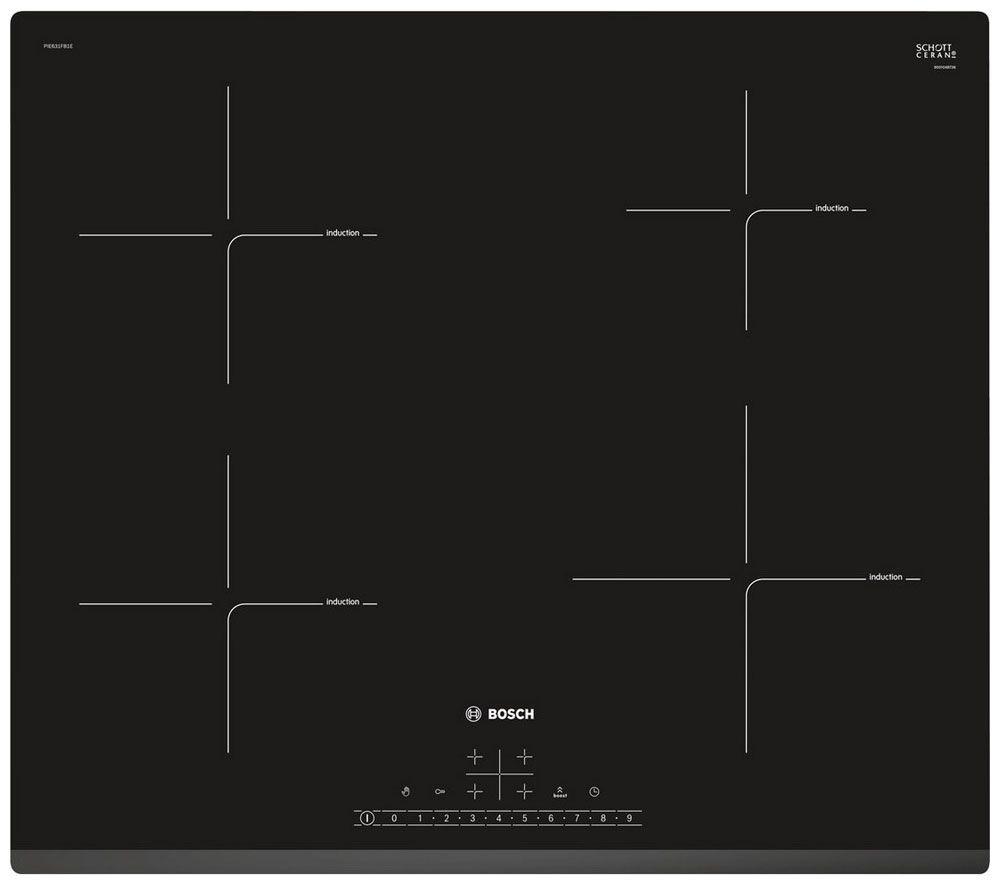 ИндукционнаяварочнаяпанельBoschPIE631FB1E,черный