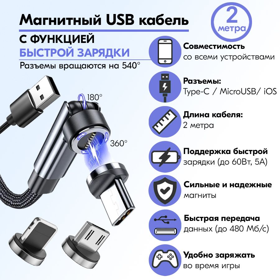 TIMKUCHКабельдлямобильныхустройствAppleLightning/USB3.0Type-A,2м,черныйматовый