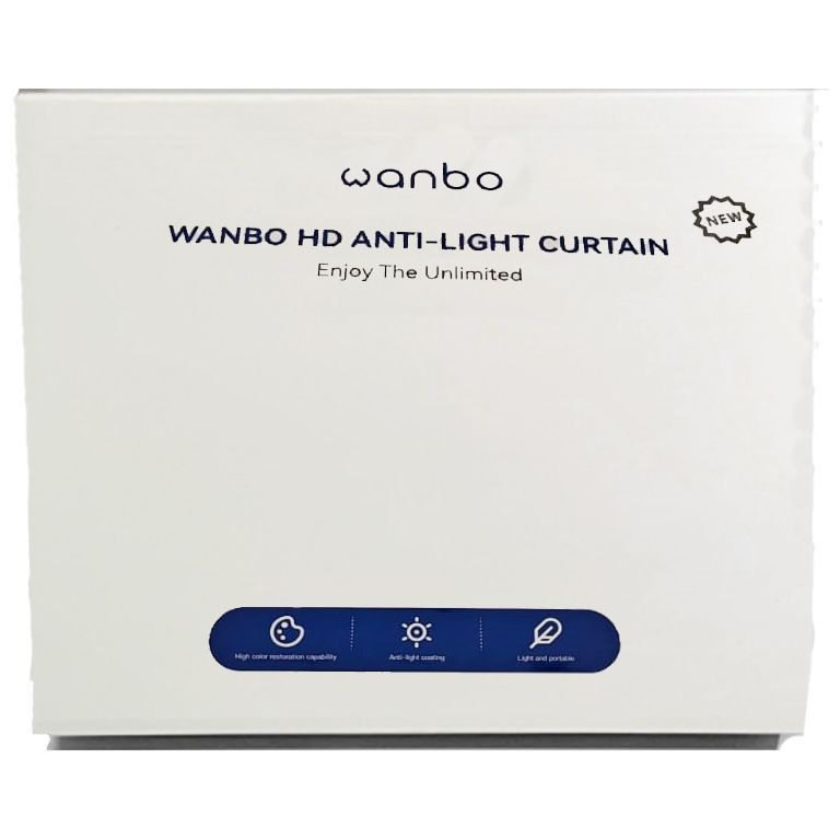 Экран (полотно) для проектора настенный (100 дюймов) Wanbo HD Anti-Light Curtain Pro Антибликовое (НОВАЯ ВЕРСИЯ)