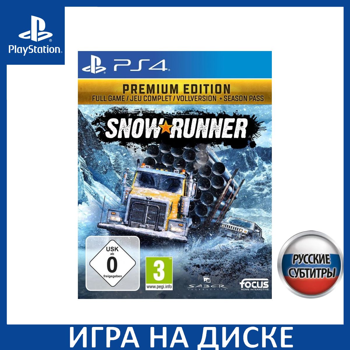 Игра SnowRunner Premium Edition Русская Версия (PS4) Диск PlayStation 4