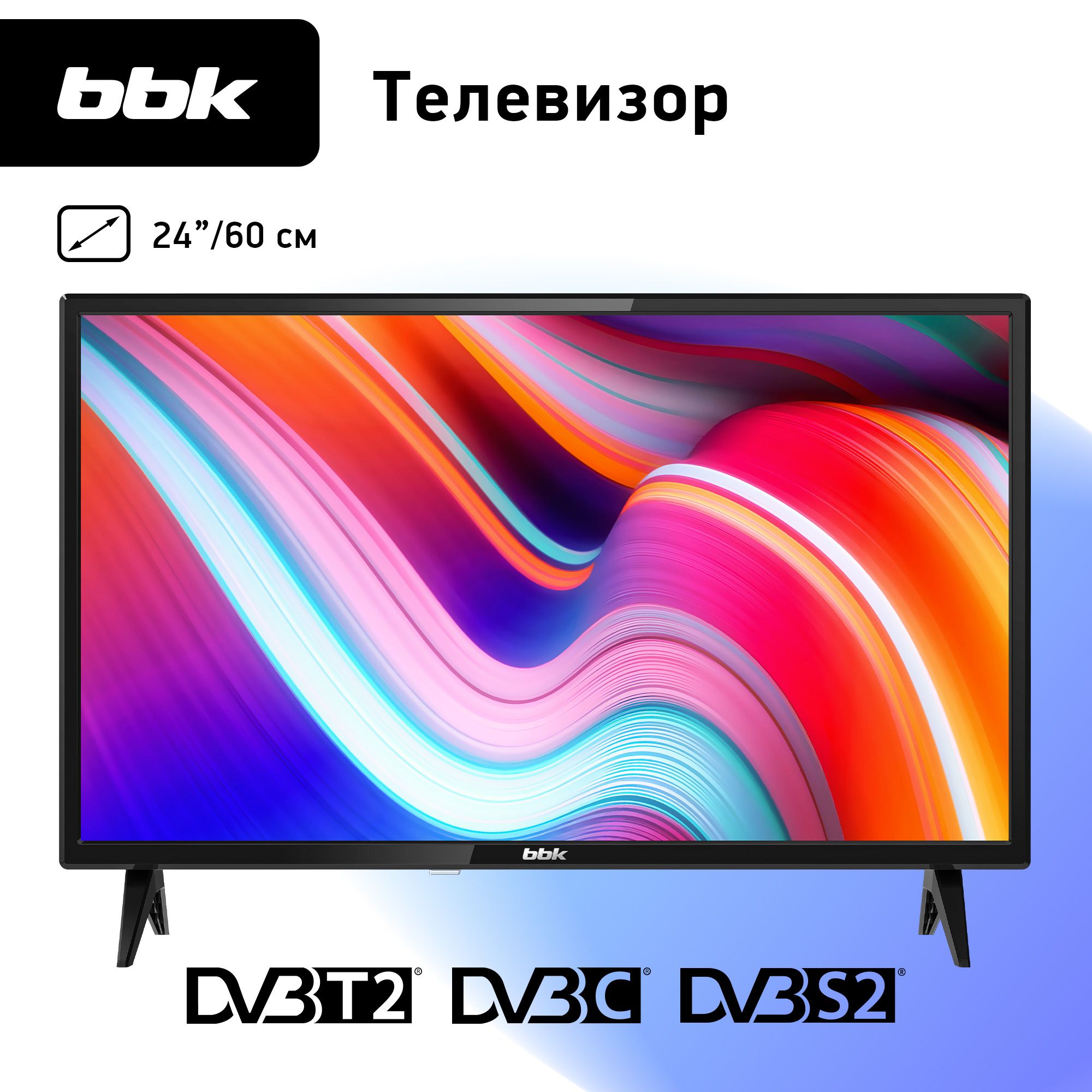 BBK Телевизор 24LEM-1049/T2C 24" HD, черный