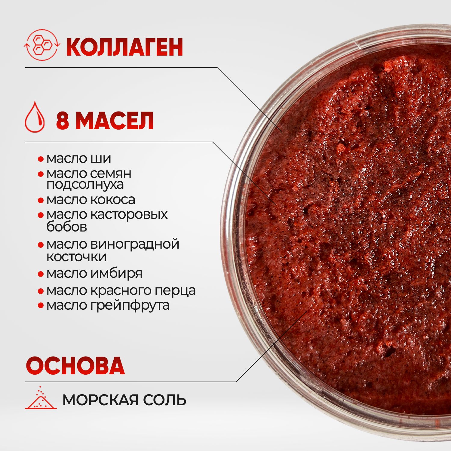 Скраб для тела антицеллюлитный соляной с маслами, против растяжек и  целлюлита, с перцем, ароматом грейпфрута, увлажнение и питание для тела -  купить с доставкой по выгодным ценам в интернет-магазине OZON (1356630166)