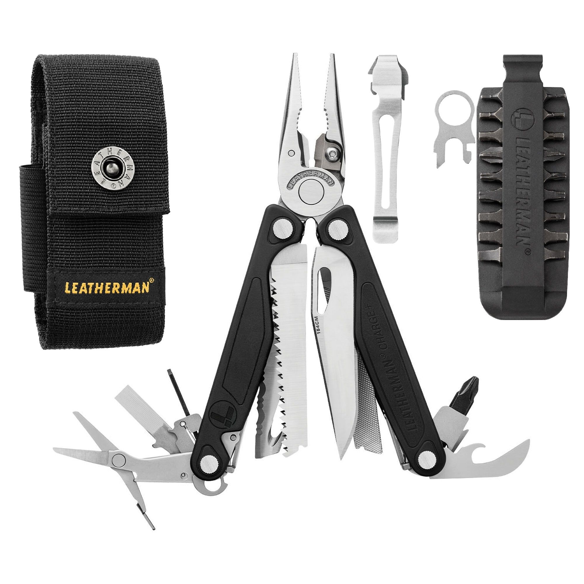 Мультитул Leatherman Charge plus с клипсой и битами