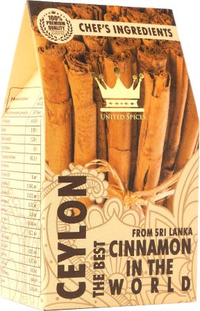 КорицавпалочкахЦейлонскаяCinnamonUnitedSpices,6шт.