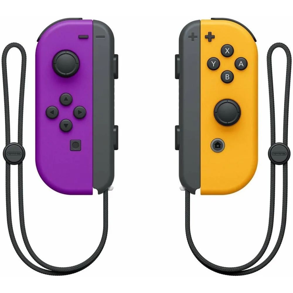 Nintendo Геймпад Joy-con Purple/Orange, Bluetooth, фиолетовый, оранжевый