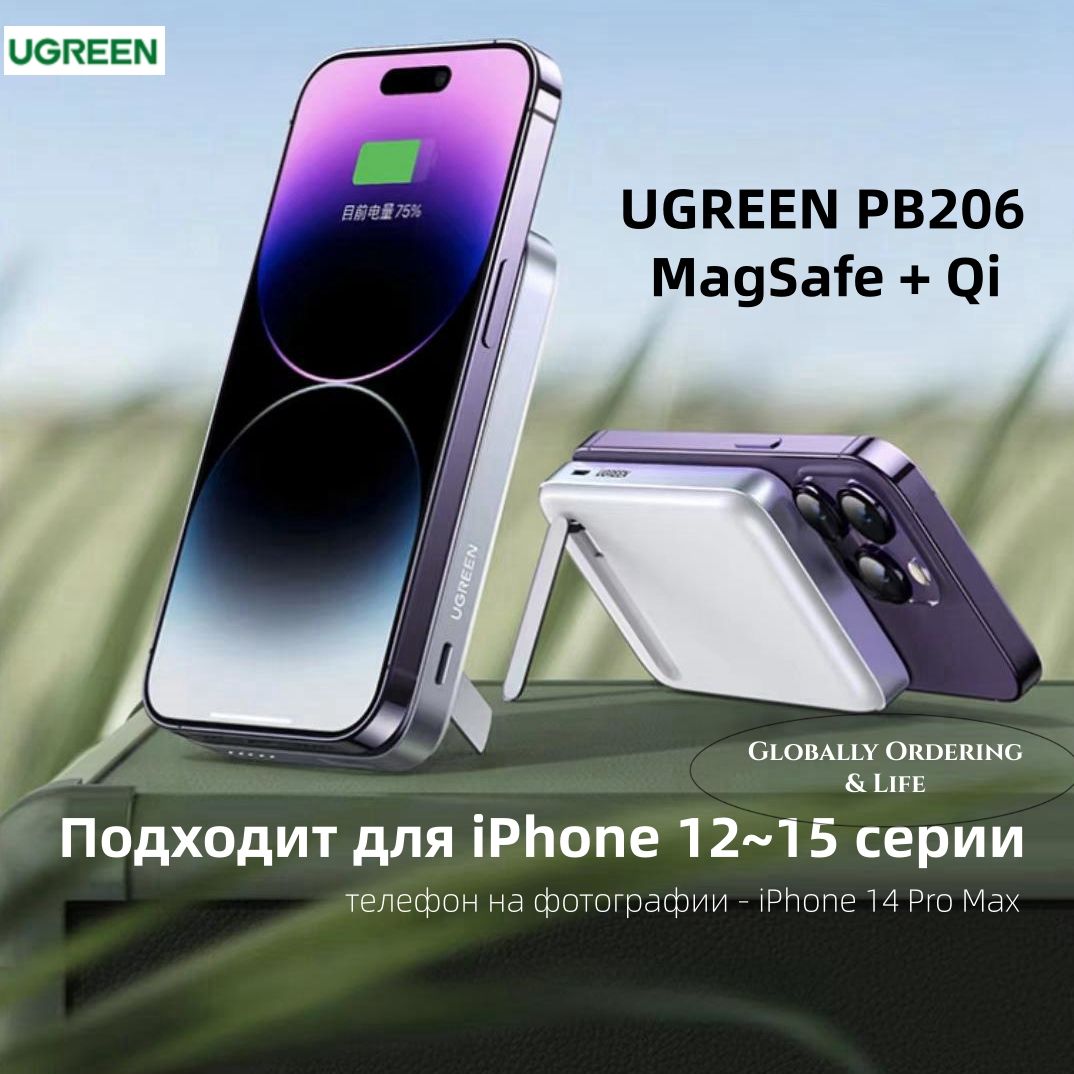 Внешний аккумулятор (Power Bank) Ugreen UGREENPB206 - купить по выгодным  ценам в интернет-магазине OZON (1106636701)