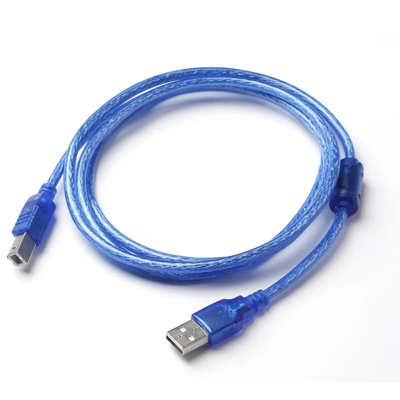 AmperatorКабельдляподключенияпериферийныхустройствUSB2.0Type-A/USB2.0Type-B,1.3м,синий