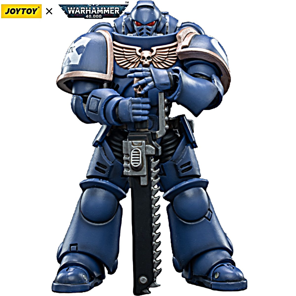 ПодвижнаяфигуркаWarhammer40000JOYTOY1/18UltramarinesIntercessorsV1