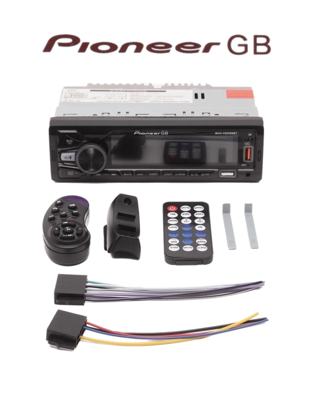 Автомобильнаямагнитоласблютус1DinPioneer.GB7цветовподсветки(Bluetooth,USB,MP3,radio)