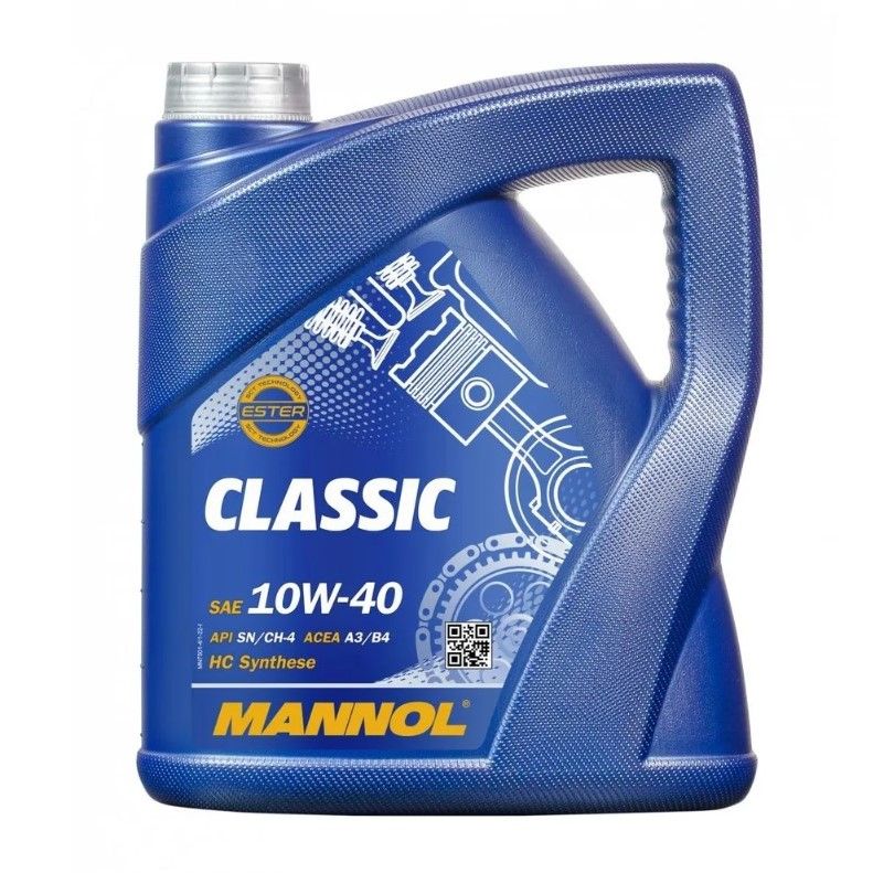 MANNOL10W-40Масломоторное,Полусинтетическое,4л