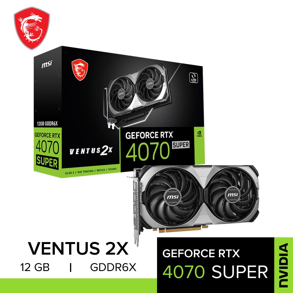 Видеокарта MSI GeForce RTX 4070 SUPER, 12 ГБ - купить по низким ценам в  интернет-магазине OZON (1361586547)