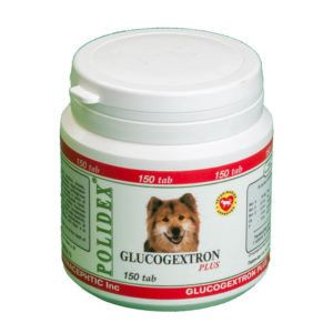 Polidex Glucogextron plus (Полидекс Глюкогекстрон плюс) Витамины для собак 150 табл