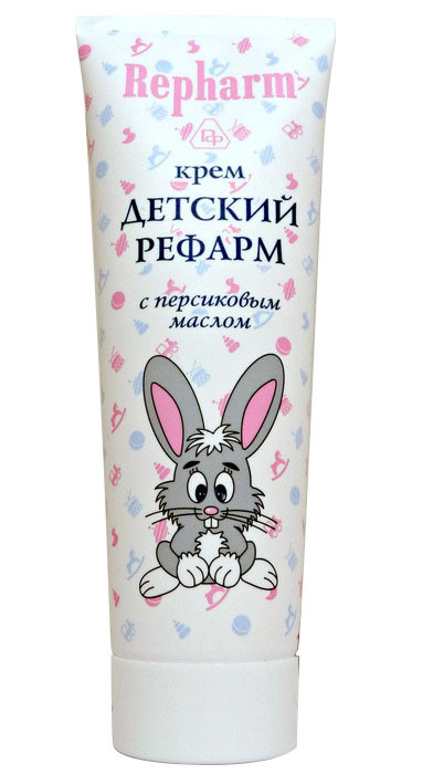 Repharm Крем детский с персиковым маслом, 50 г / крем для тела / для лица / детская косметика / увлажняющий #1