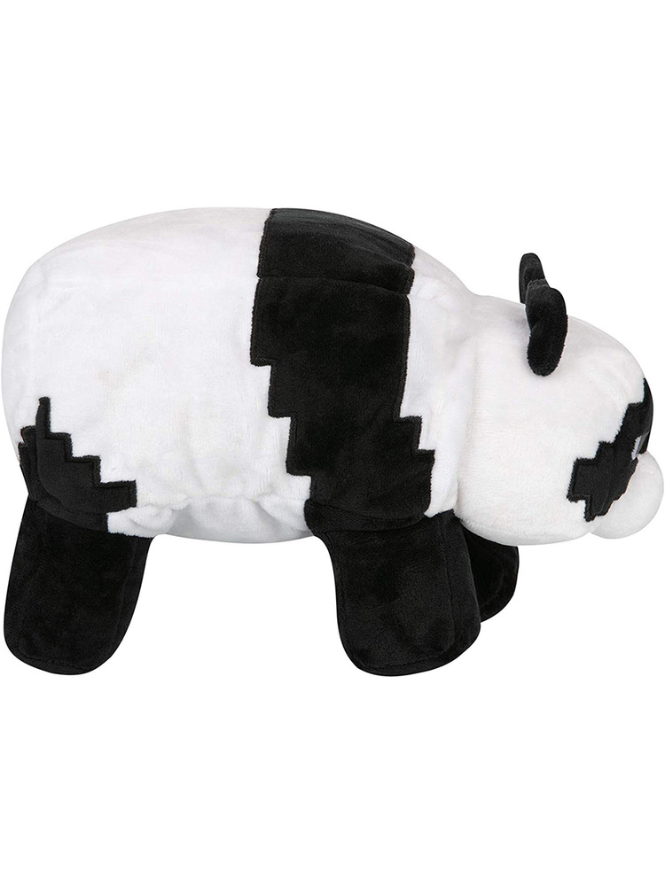 minecraft panda plush pillow black