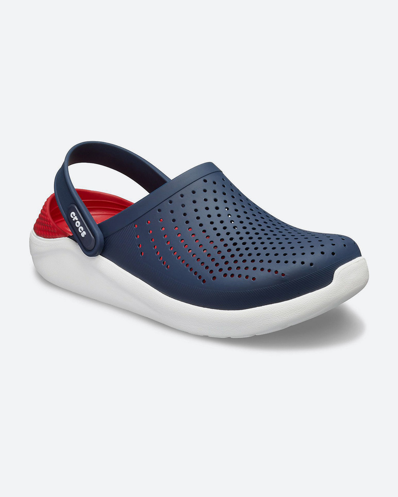 blue literide crocs