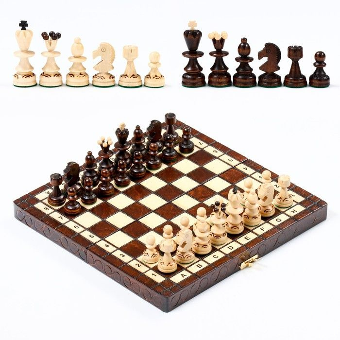 Шахматы "Жемчуг", 28 х 28 см, король  6.5 см, пешка  3 см #1