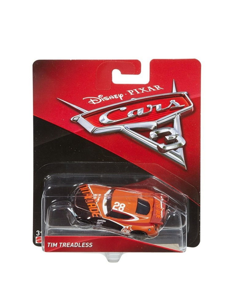 DXV41 Машинка металлическая Disney Pixar Cars коллекционная модель, игрушка Тачки TIM TREADLESS  #1