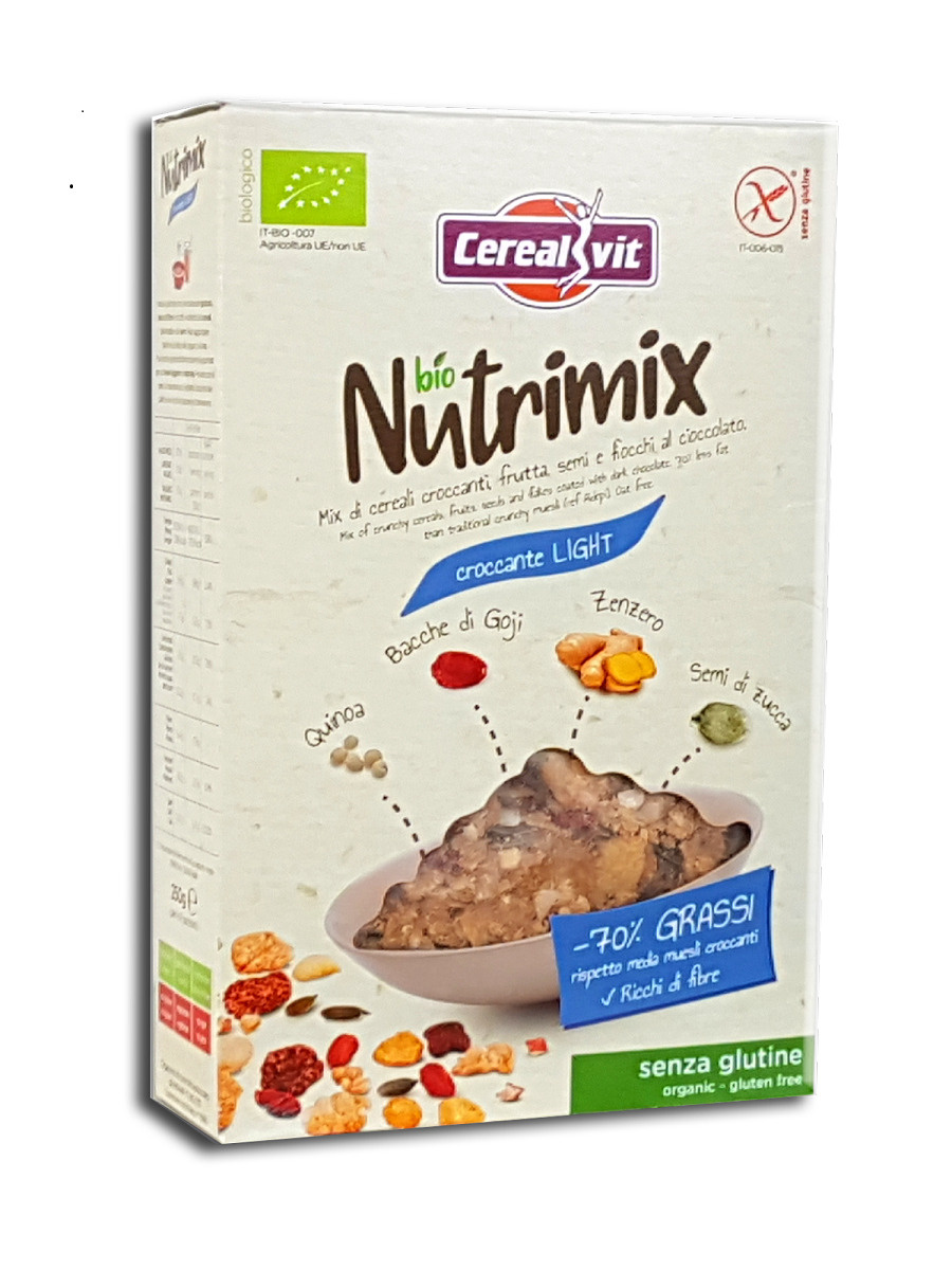 Cerealvit хрустящие мюсли без глютена "Нутримикс Лайт" БИО со злаками ...