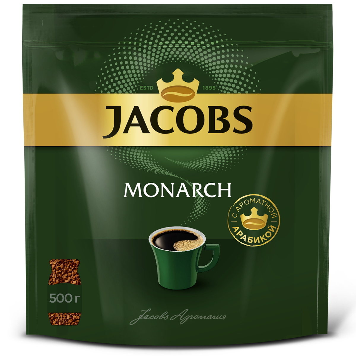 Растворимый кофе Jacobs Monarch, 500 г #1