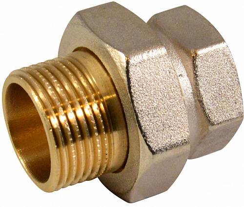 Соединитель с накидной гайкой прямой 1/2\" внутренняя-наружная резьба ...