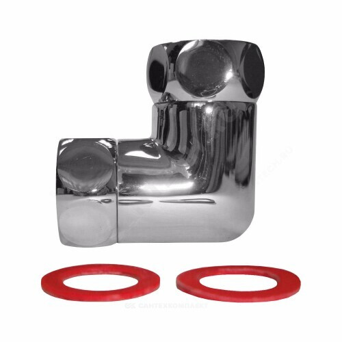 Соединитель для полотенцесушителя угловой 1\" накидная гайка латунь 0003 ...