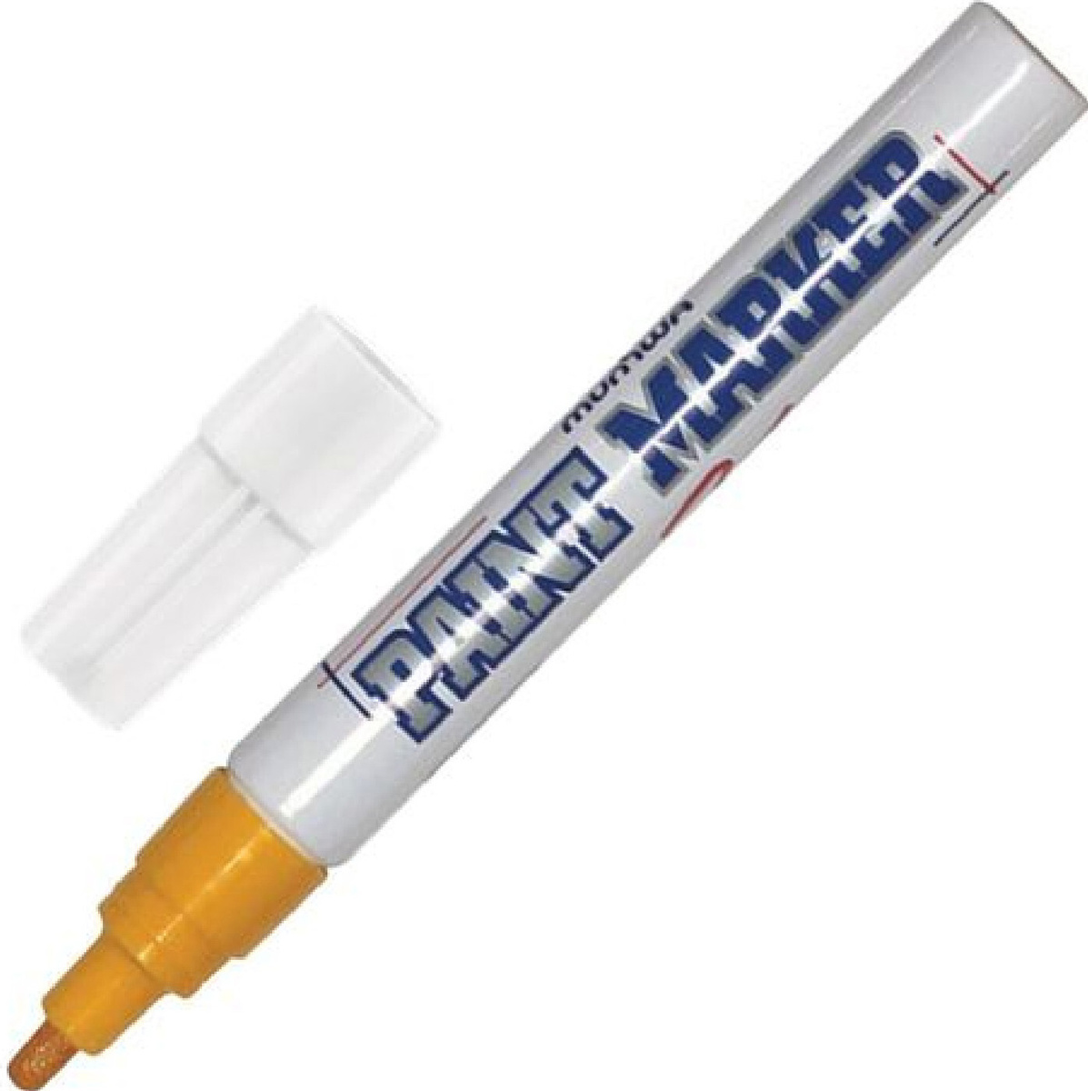 Маркер-краска лаковый (paint marker) MUNHWA, 4 мм, ЖЕЛТЫЙ, нитро-основа ...
