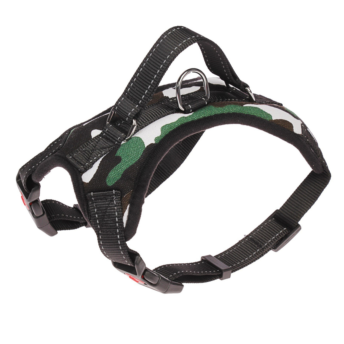 Шлейка для собак со светоотражающими элементами breast-band S, камуфляж ...