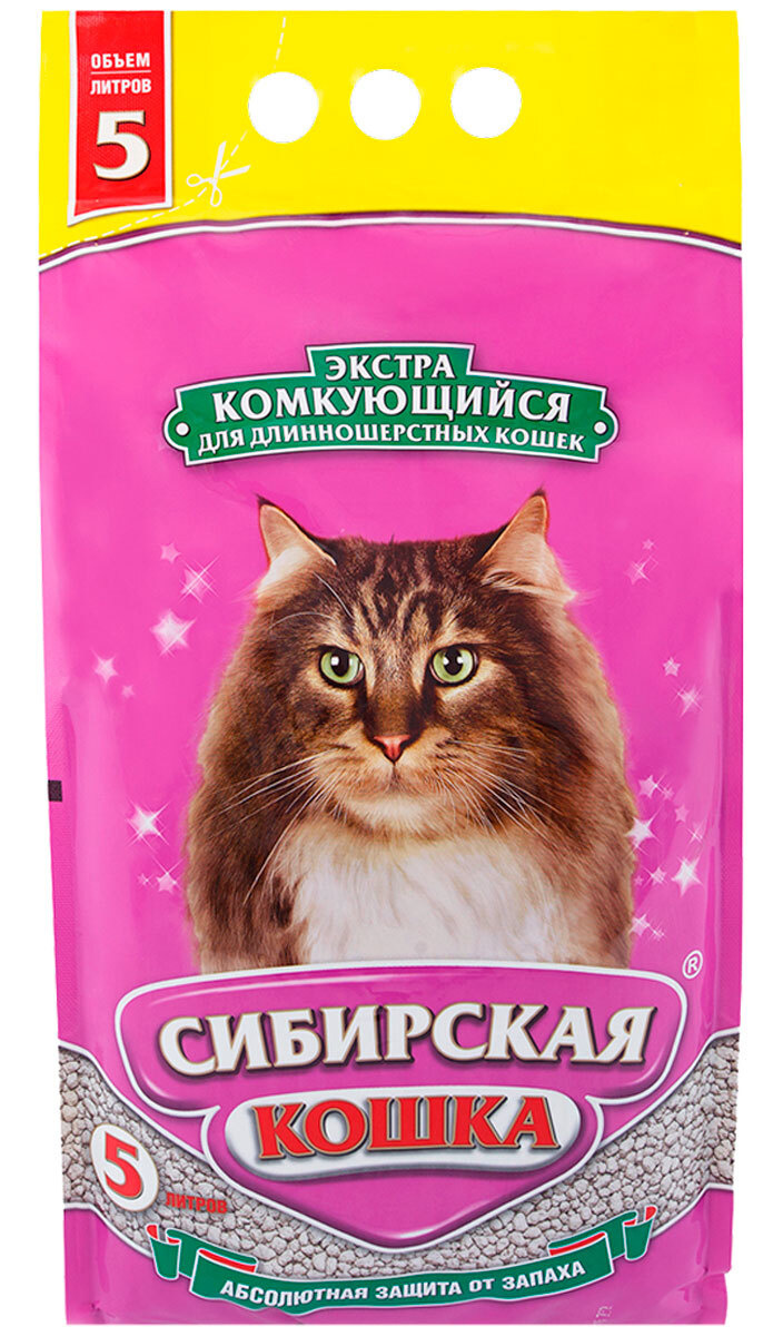 Наполнитель для кошачьего туалета СИБИРСКАЯ КОШКА ЭКСТРА наполнитель ...