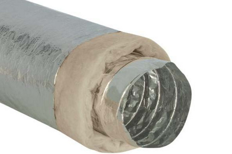 Гибкий алюминиевый утепленный воздуховод Sonodec DS25/A23- 254mm x 10м ...