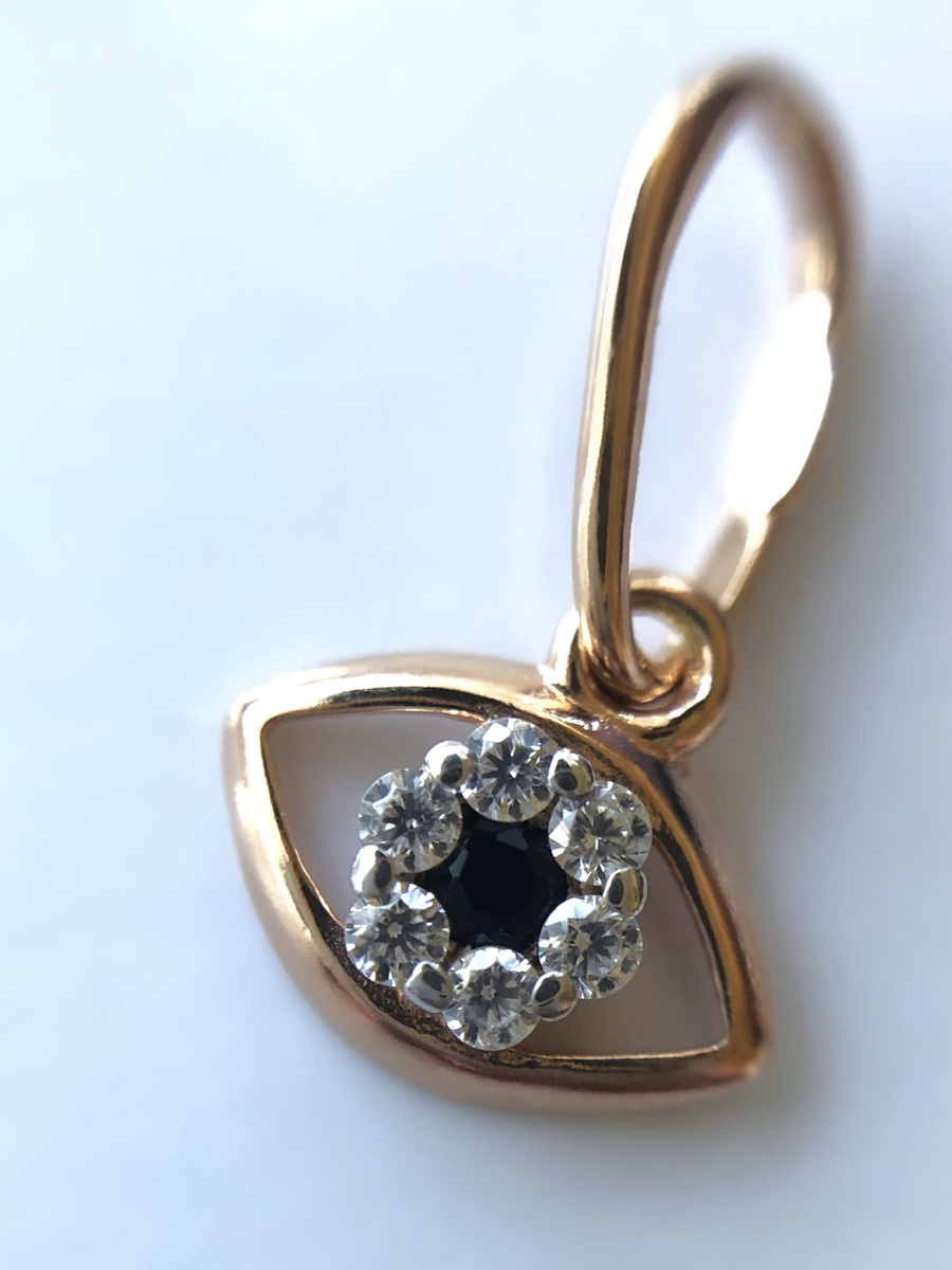 ATLANTA jewelry Подвеска ювелирная серебряная от сглаза / Кулон глаз бога / для браслета, для цепочки #1