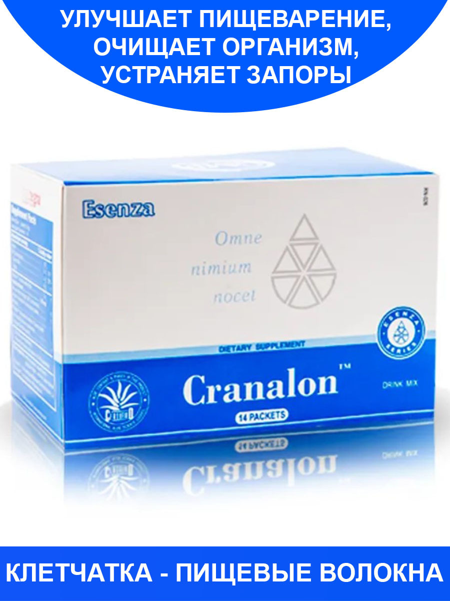 Клетчатка для похудения Cranalon Santegra 14 пакетиков / Профилактика запоров / БАД для очищение организма #1