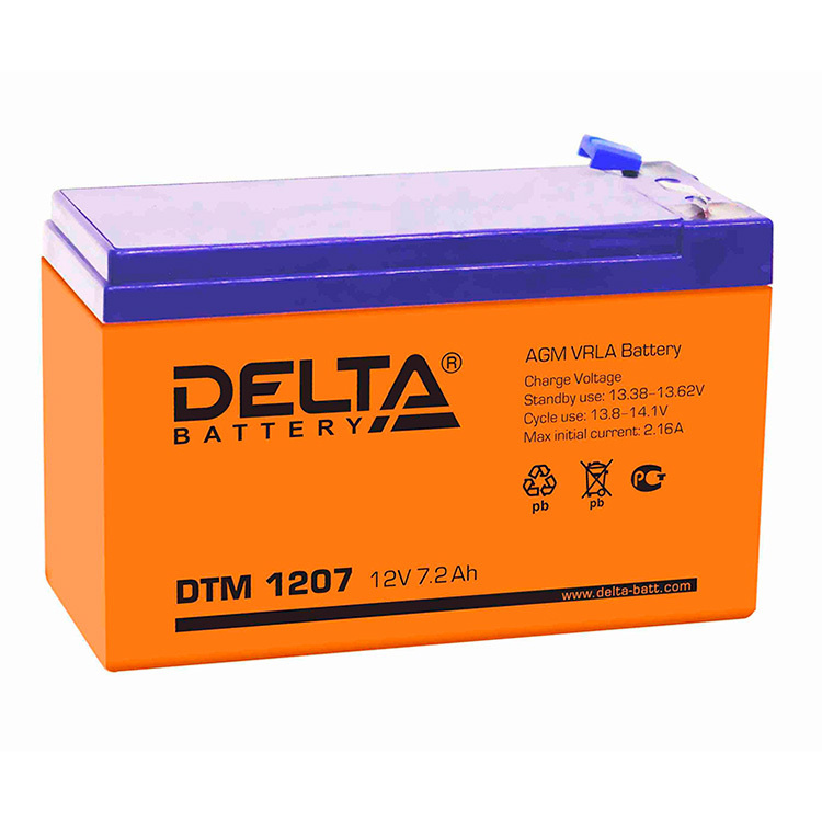  батарея Delta DTM 12V 7.2Ач для детского электромобиля .