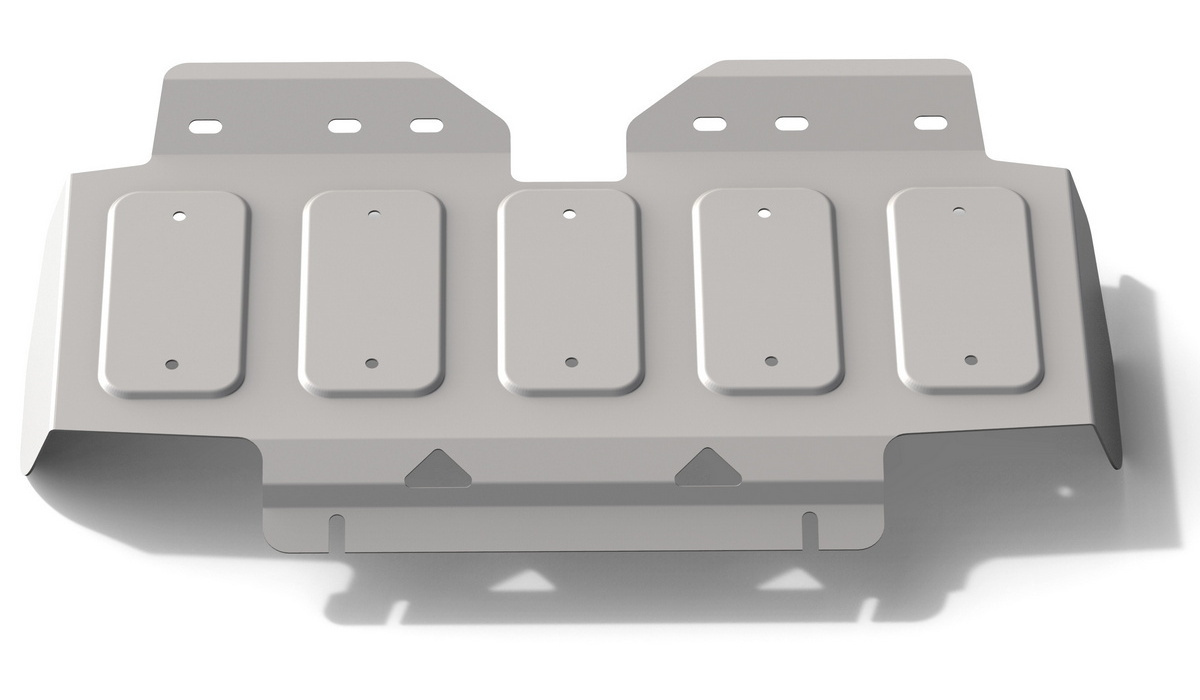 Защита радиатора Rival для Nissan Patrol Y62 2010-2019, штампованная, алюминий 3.8 мм, без крепежа, 3.4121.1 #1