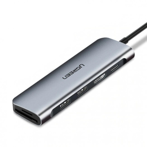 Адаптер Ugreen USB-C HUB 6 в 1 1x HDMI 