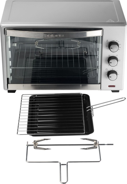 Мини-печь Polaris PTO 0542GLC, серый металлик, черный, 42 л купить по ...