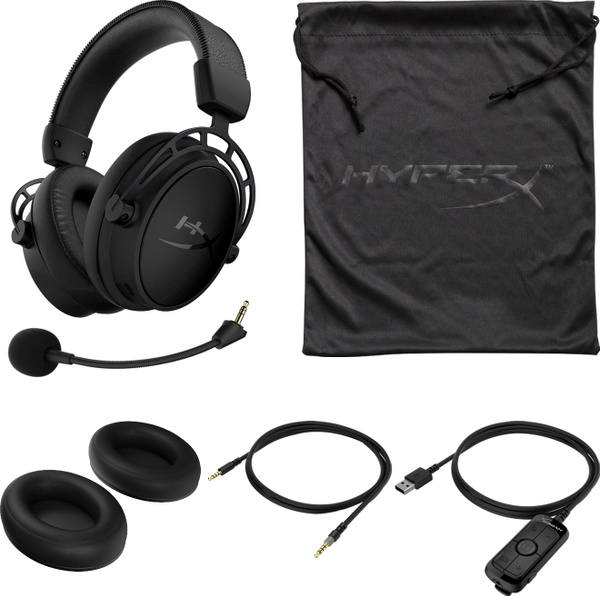 Игровые наушники HyperX Cloud Alpha S, синий, черный - купить по ...